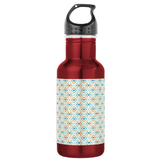 Botella De Agua Coqueta Encantadora Baldosa Geométrica Crema