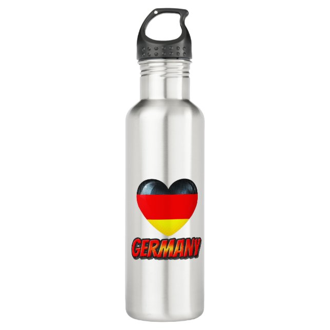 Botella De Agua Corazón de Alemania (Anverso)