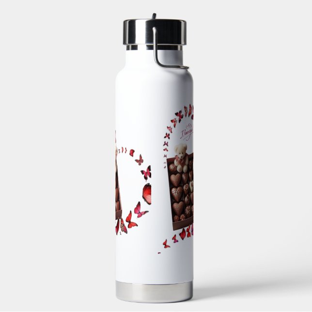 Botella De Agua Corazón de amor  (Izquierda)