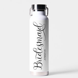 Botella De Agua Corazón de Caligrafía Moderna con Adornos para Dam