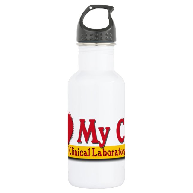 Botella De Agua Corazón de mi CIENTÍFICO LABORAL CLS (Anverso)