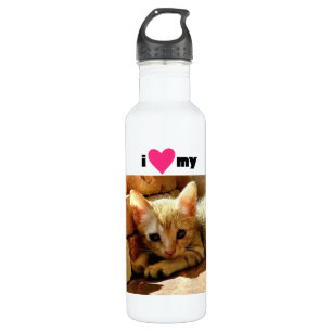 Botella De Agua Corazón de mi gato