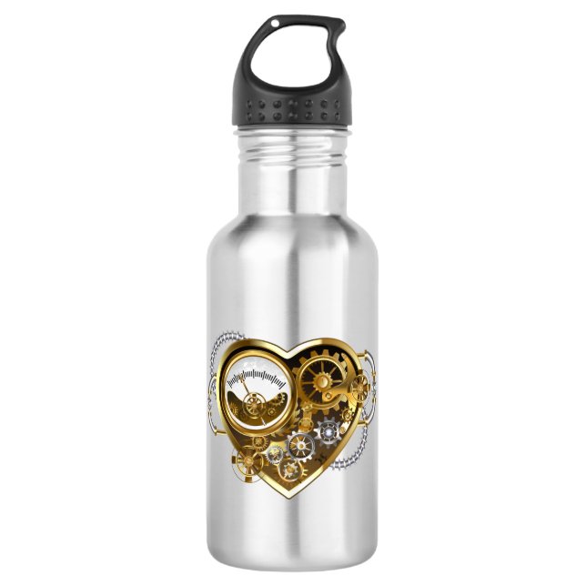 Botella De Agua Corazón de vapor con un manómetro (Anverso)