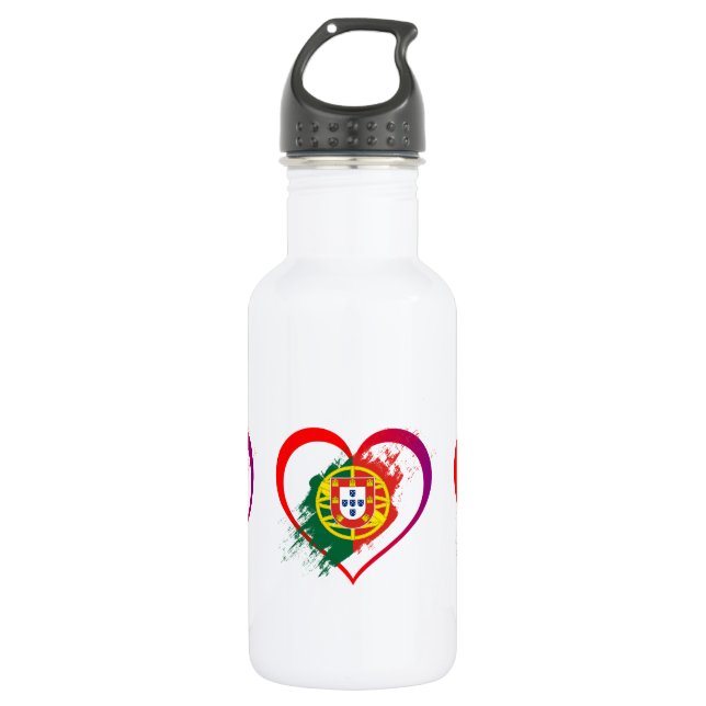 Botella De Agua Corazón portugués (Anverso)
