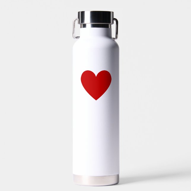 Botella De Agua Corazón Rojo (Delantero)