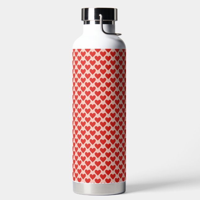 Botella De Agua Corazón rojo tradicional del día de San Valentín (Izquierda)