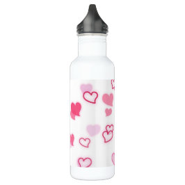 Botella De Agua Corazones