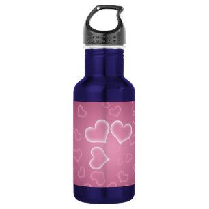 Botella De Agua Corazones
