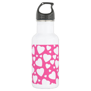 Botella De Agua Corazones de amor rosados