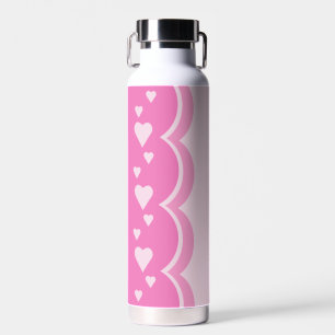 Botella De Agua Corazones rosados
