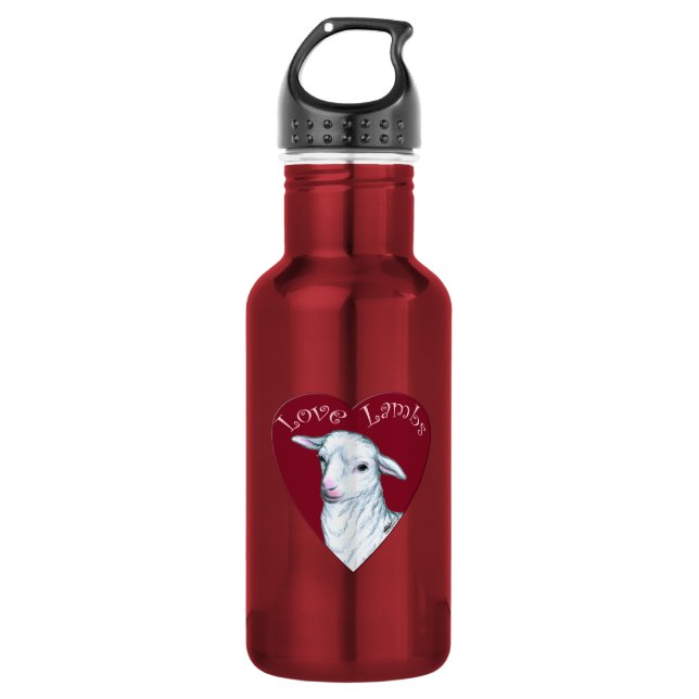 Botella De Agua Corderos de Amor (Anverso)