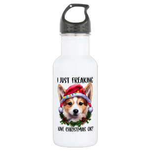Botella De Agua Corgi, Solo Me Encantan Los Navidades De Amor Ok,