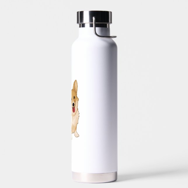 Botella De Agua Corgi sonriente (Izquierdo)