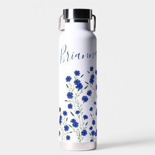 Botella De Agua Cornflower Blue Botanical