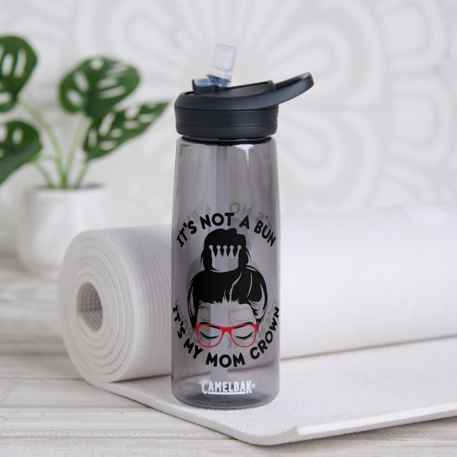 Botella De Agua Corona de Mamá (Yoga (girado))