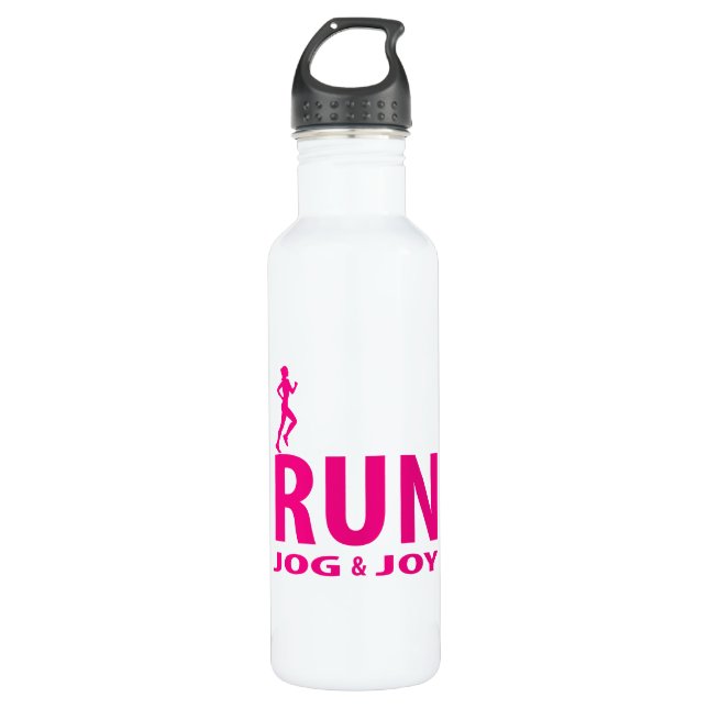 Botella De Agua Corre, jog y alegría (Anverso)