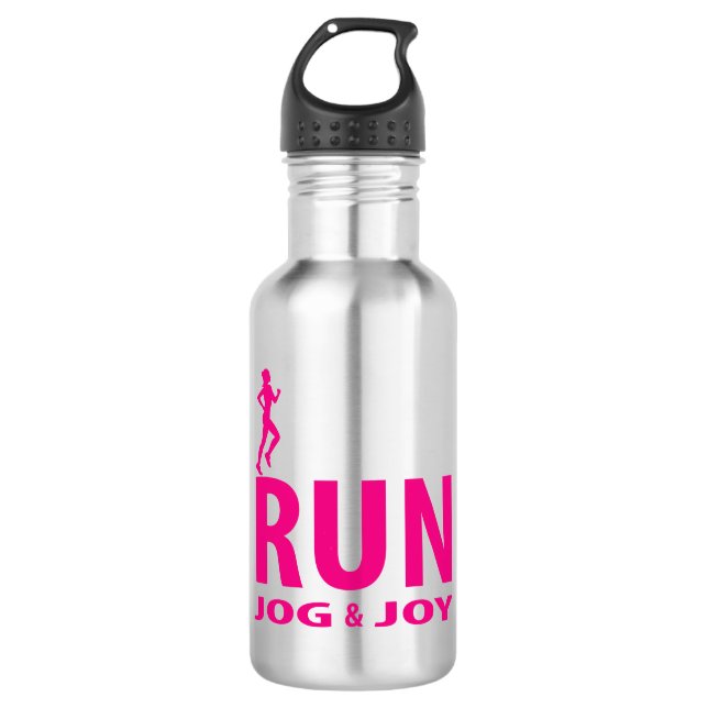 Botella De Agua Corre, jog y alegría (Anverso)