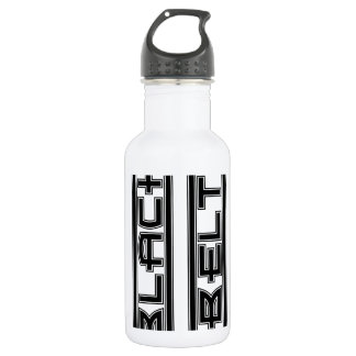 Botella De Agua Correa negra intrépida de los artes marciales