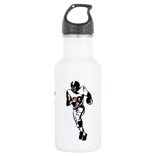 Botella De Agua Corredor de Fútbol Americano Personal (Anverso)
