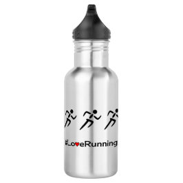 Botella De Agua Corredoras de eslóganes de Love Running