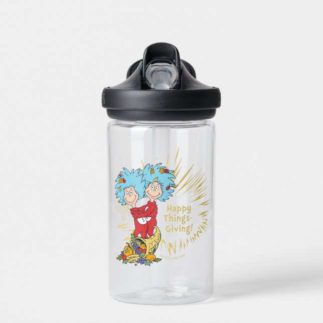 Botella De Agua ¡Cosa Uno Dos Cosas Felices! (Delante)