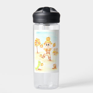 Botella De Agua Cosecha de moras niño de jengibre