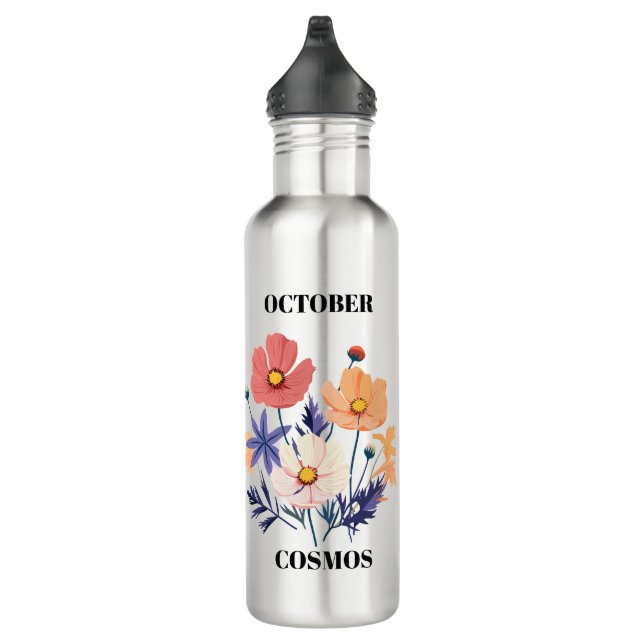 Botella De Agua Cosmic Flow • October Birth Flower Water Bottle  (Derecha)