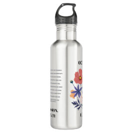 Botella De Agua Cosmic Flow • October Birth Flower Water Bottle 