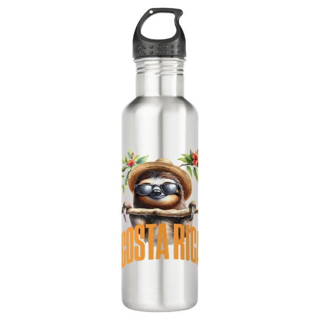 Botella De Agua Costa Rica cool sloth Classic T-Shirt (Anverso)