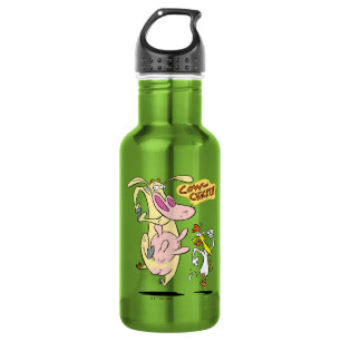 Botella De Agua Cow and Chicken Running Graphic
