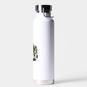 Botella De Agua Cow Cute Funny Santa Navidades