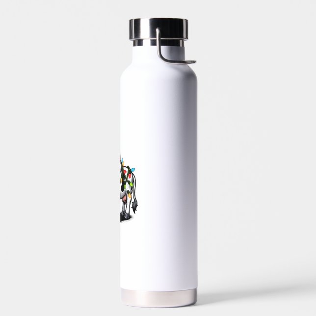 Botella De Agua Cow Cute Funny Santa Navidades (Izquierdo)
