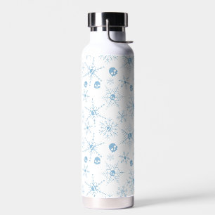 Botella De Agua Cráneo alarmista Creepmas Navidades Copos de nieve
