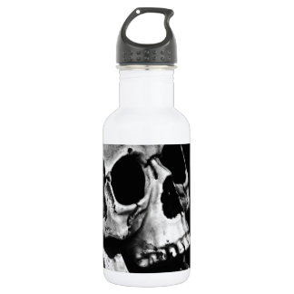 Botella De Agua Cráneo Gris Real Antiguo