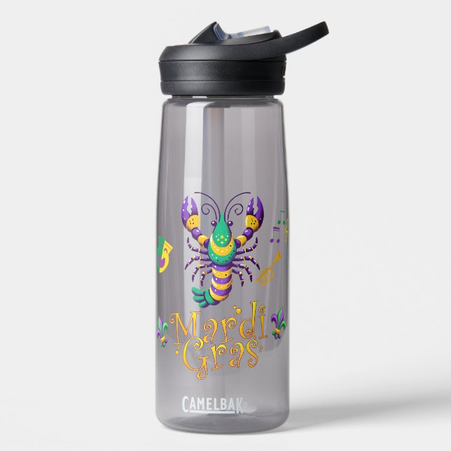 Botella De Agua Crayfish Fleur de lis Mardi Gras (Izquierdo)