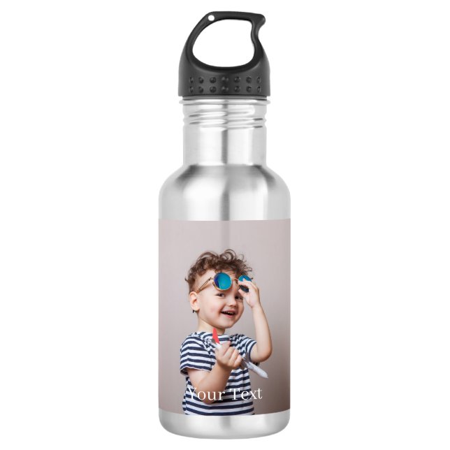 Botella De Agua Crea tu propia foto (Anverso)