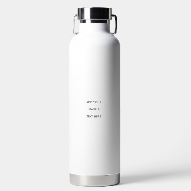 Botella De Agua Crea tu propio blanco  (Delantero)