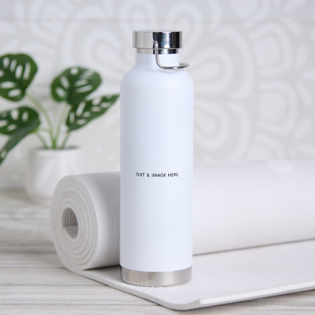 Botella De Agua Crea tu propio blanco (Yoga (girado))