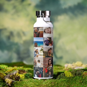 Botella De Agua Crea tu propio collage de fotos Personalizado 20 f
