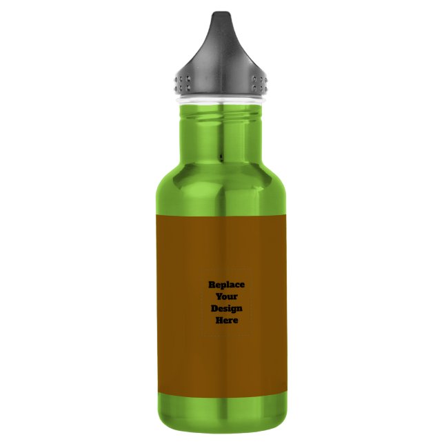 Botella De Agua Crea tu propio marrón (Izquierda)