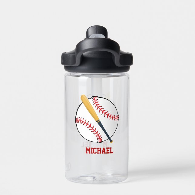 Botella De Agua Crea tu propio nombre de jugador de béisbol (Parte trasera)