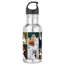 Botella De Agua Crear su propio Collage de 5 Bodas de fotos