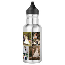 Botella De Agua Crear su propio Collage de 6 Bodas de fotos