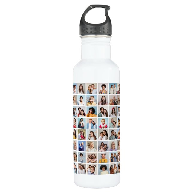 Botella De Agua Crear su propio Collage de fotos 64 (Anverso)