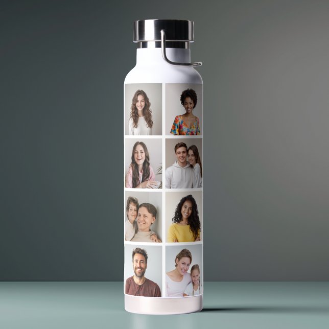 Botella De Agua Crear su propio Collage de fotos de 16 (16 Photo Collage Thor Copper Vacuum Insulated Water Bottle)