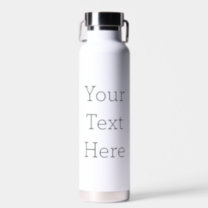 Botella De Agua Crear su propio frasco de vacío blanco aislado