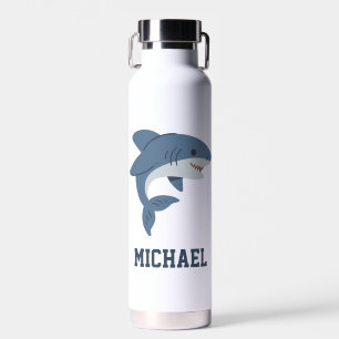 Botella De Agua Crear tu propio nombre de tiburón