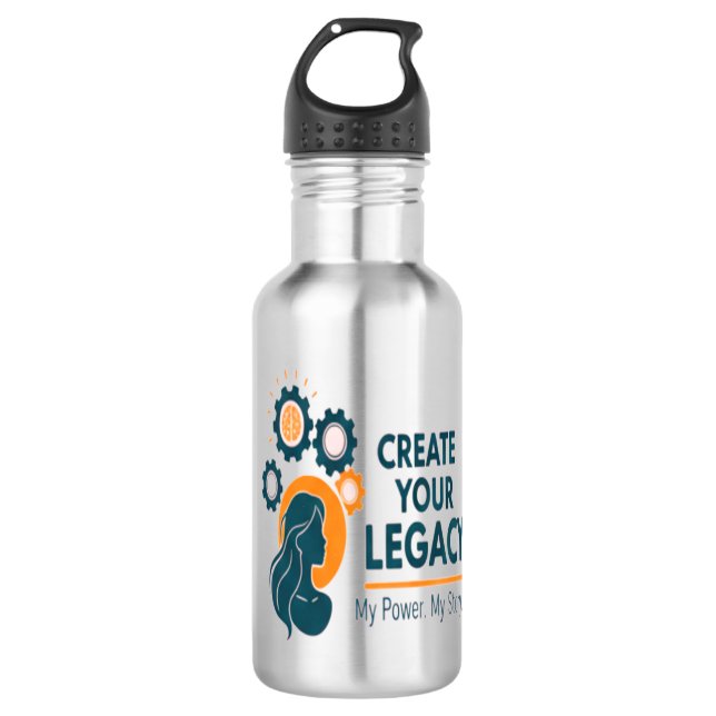 Botella De Agua Create your legacy Water Bottle (Anverso)