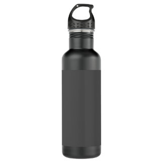 Botella De Agua Create Your Own dark gray Custom Design