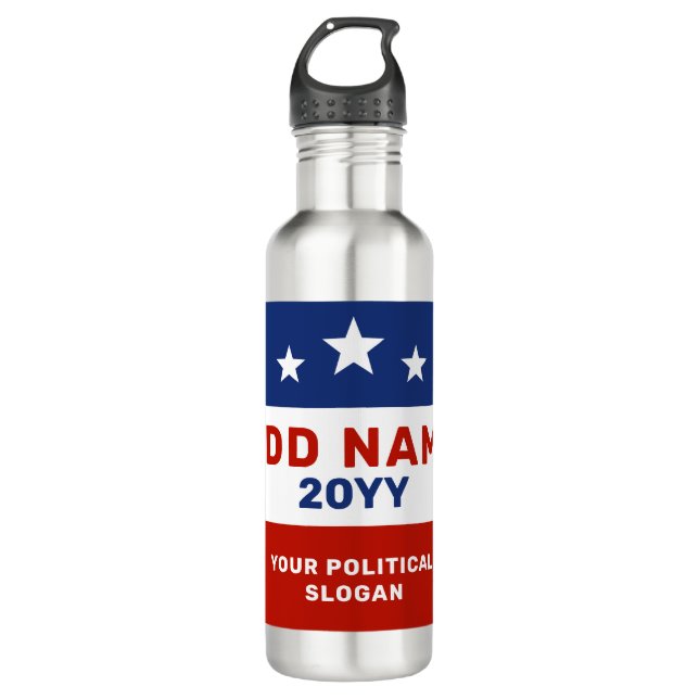 Botella De Agua Create Your Own Election Campaign Water Bottle (Anverso)